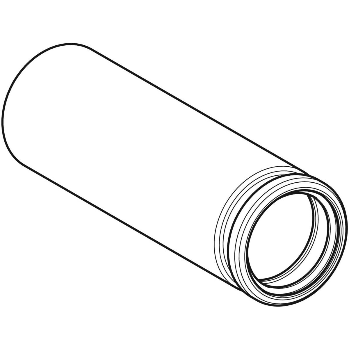 Manchon de raccordement Geberit PEHD avec manchon à emboîter, pour WC suspendu : d=90mm, d1=90mm — vue 2