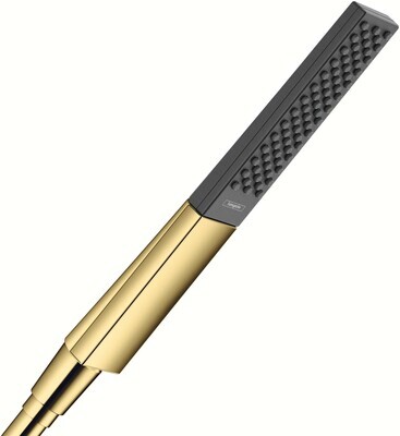 Douchette à main Hansgrohe Rainfinity 100 PowderRain 1 jet en doré poli