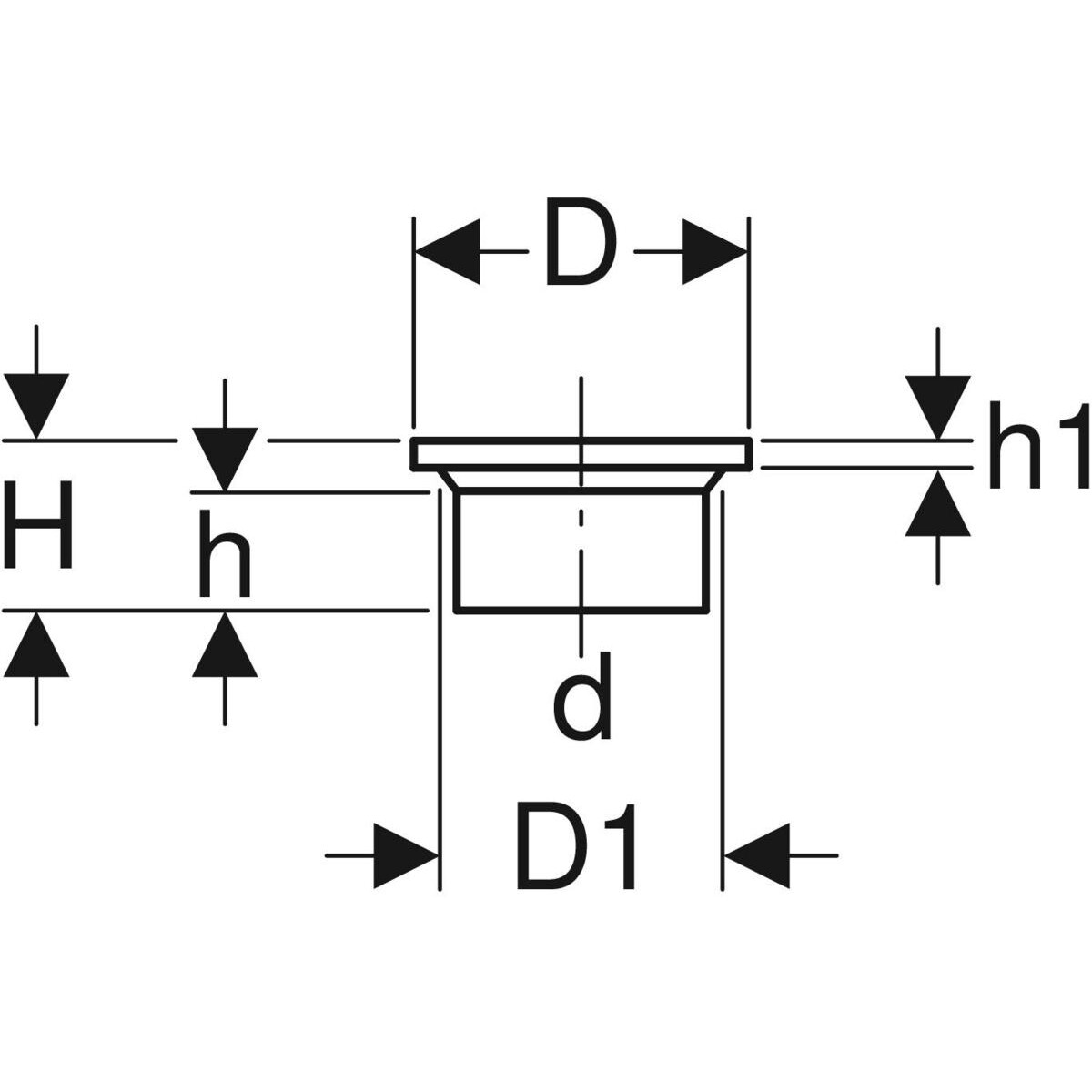 Collet à souder Geberit PEHD : d=200mm — vue 3