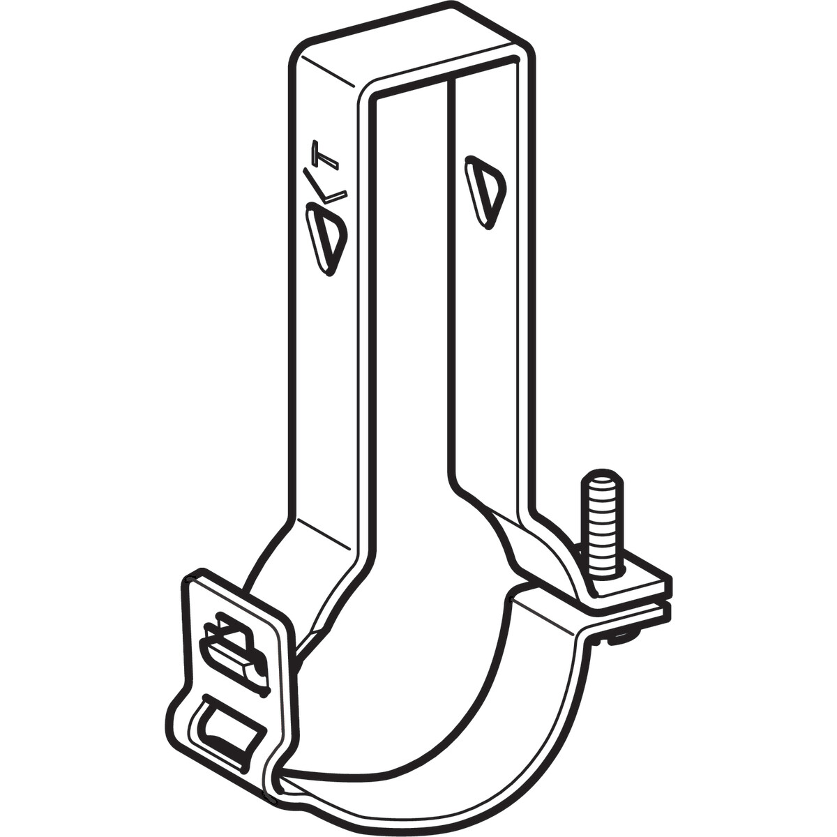 Collier Geberit Pluvia adaptable : d=56mm, d1=64mm — vue 2