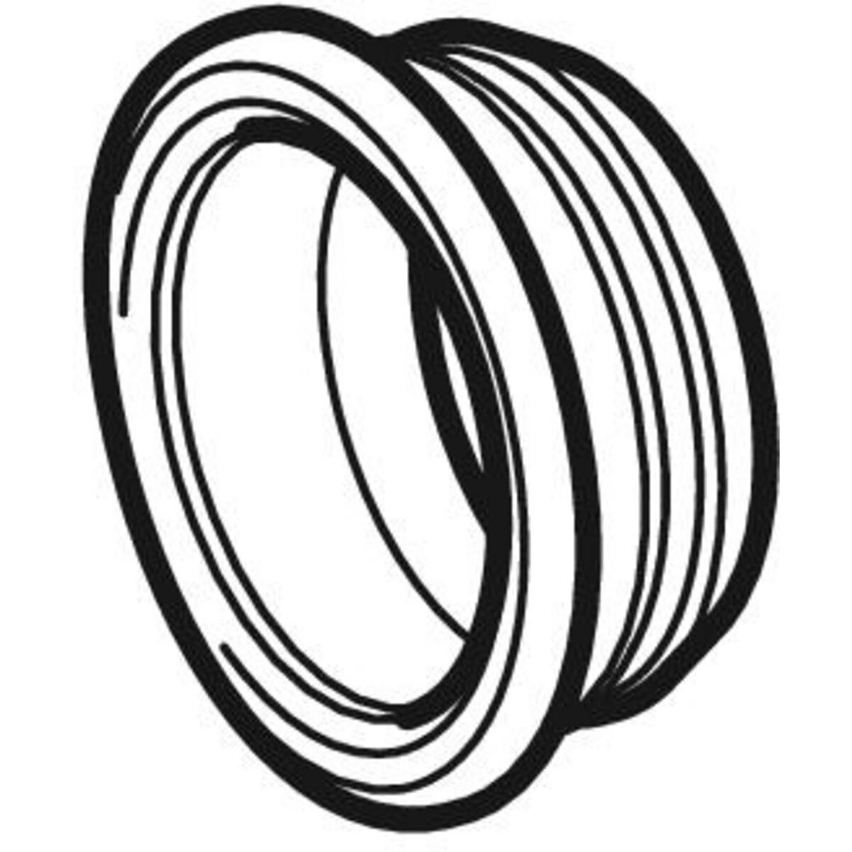 Manchette (joint gomme / joint de lavabo) Geberit : d=40 mm, d1=44 mm