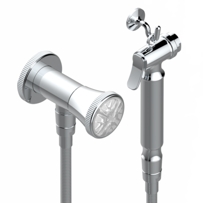 Ensemble hygiénique de WC THG avec robinet d'arrêt - Collection "Hirondelles"