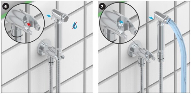 Ensemble hygiénique de WC THG avec butée - Collection "Métamorphose" — vue 5