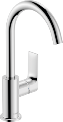 Mitigeur de lavabo Hansgrohe Rebris E 210 avec bec orientable et tirette et vidage