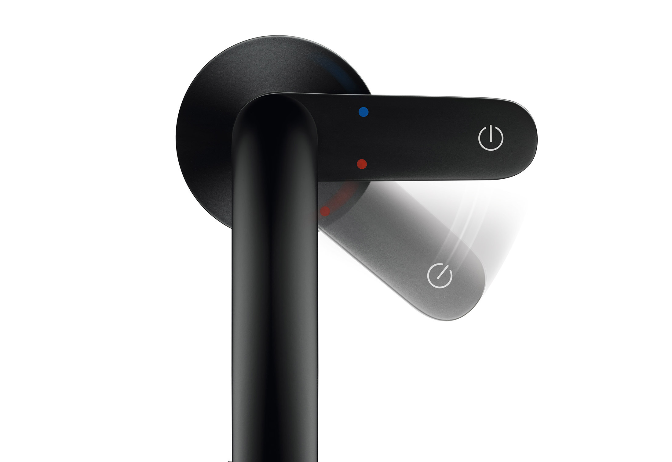 Mitigeur de lavabo AXOR One Select 170 avec bonde push-open en noir mat - vue 2