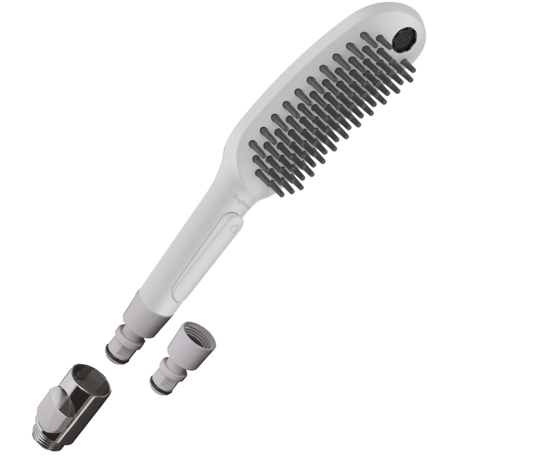 Douchette à main pour chien Hansgrohe 150 3 jets en blanc mat - vue 3