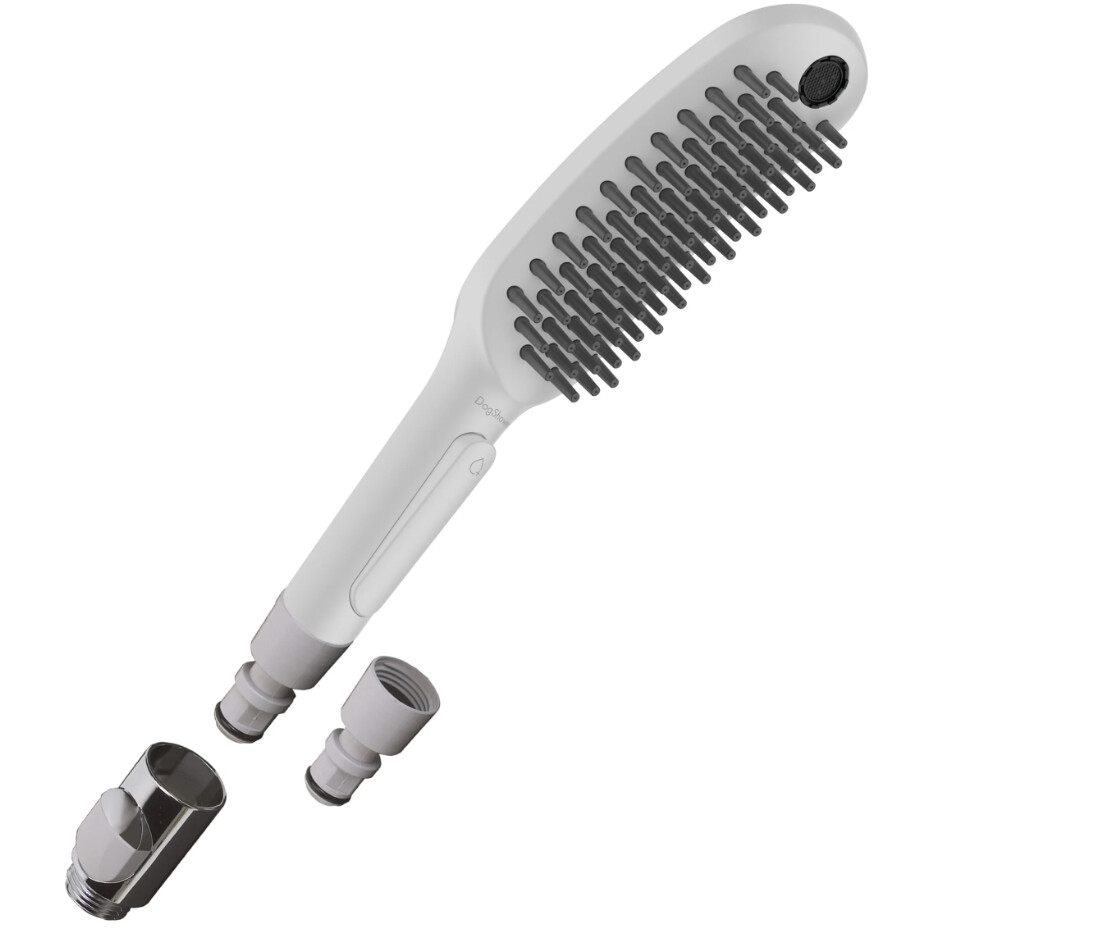 Douchette à main pour chien Hansgrohe 150 3 jets en blanc mat — vue 3