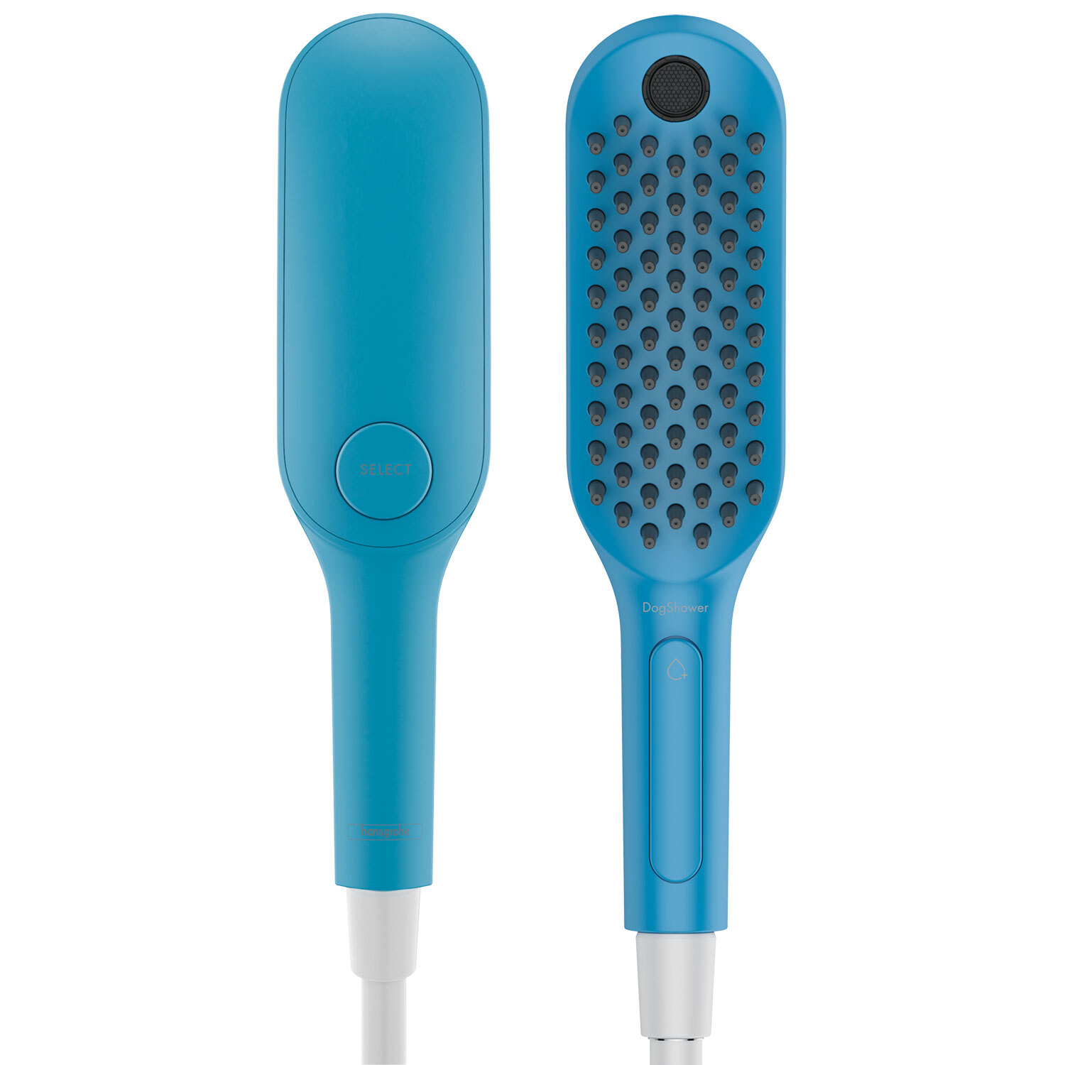 Douchette à main pour chien Hansgrohe 150 3 jets en bleu pétrole - vue 2