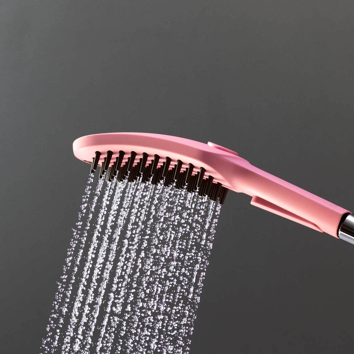 Douchette à main pour chien Hansgrohe 150 3 jets en rose — vue 3