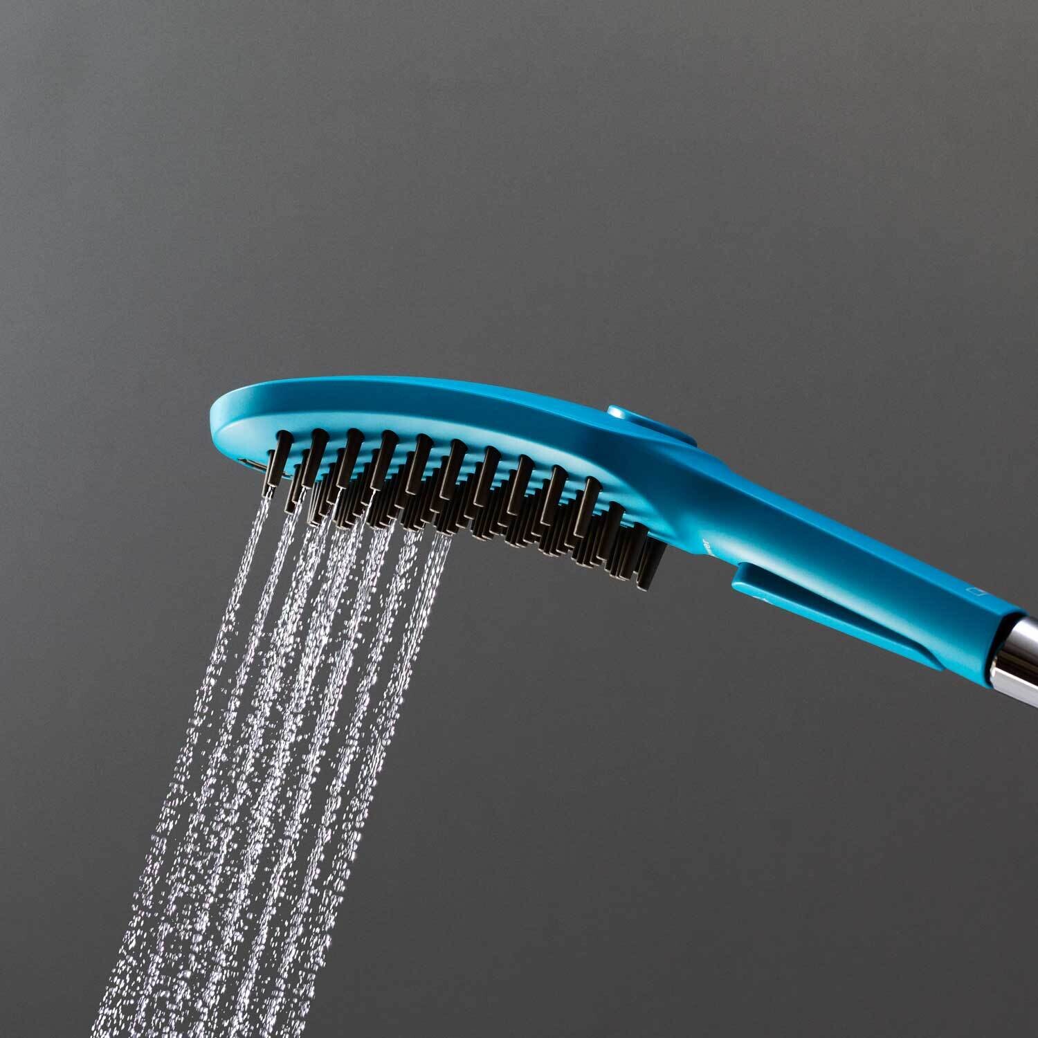 Douchette à main pour chien Hansgrohe 150 3 jets en bleu pétrole — vue 3