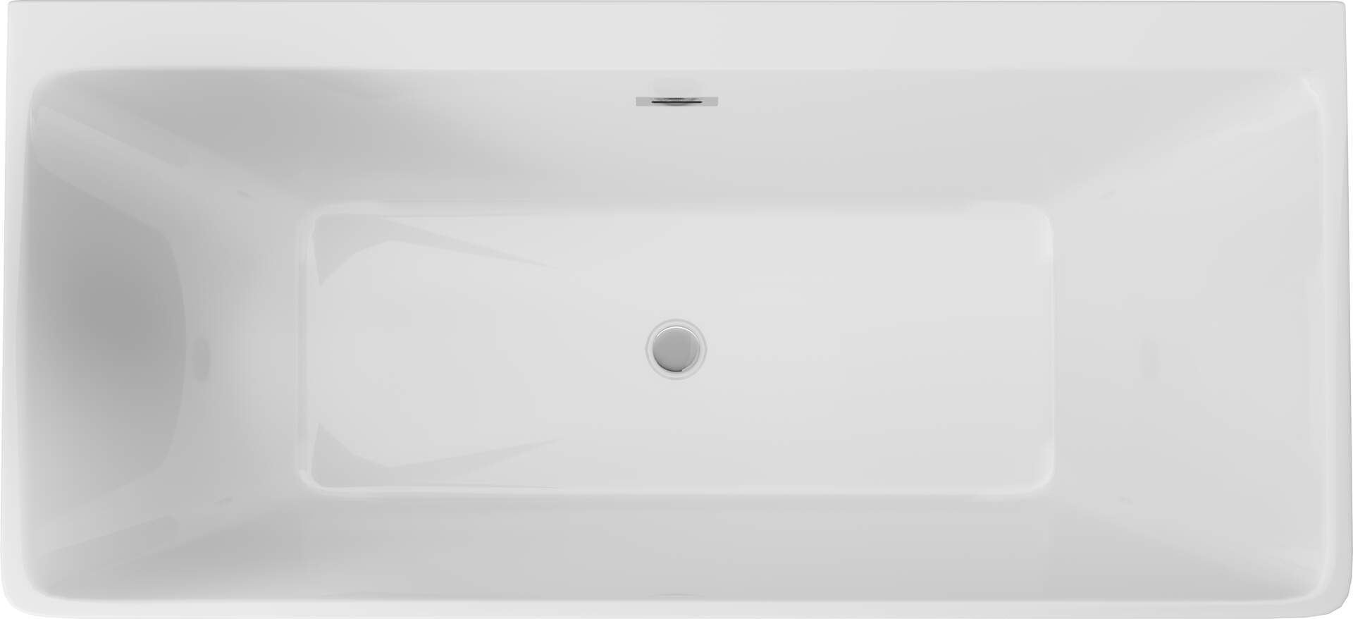Baignoire rectangulaire en acrylique Deante Hiacynt PureOne - 170 x 80 cm - vue 11