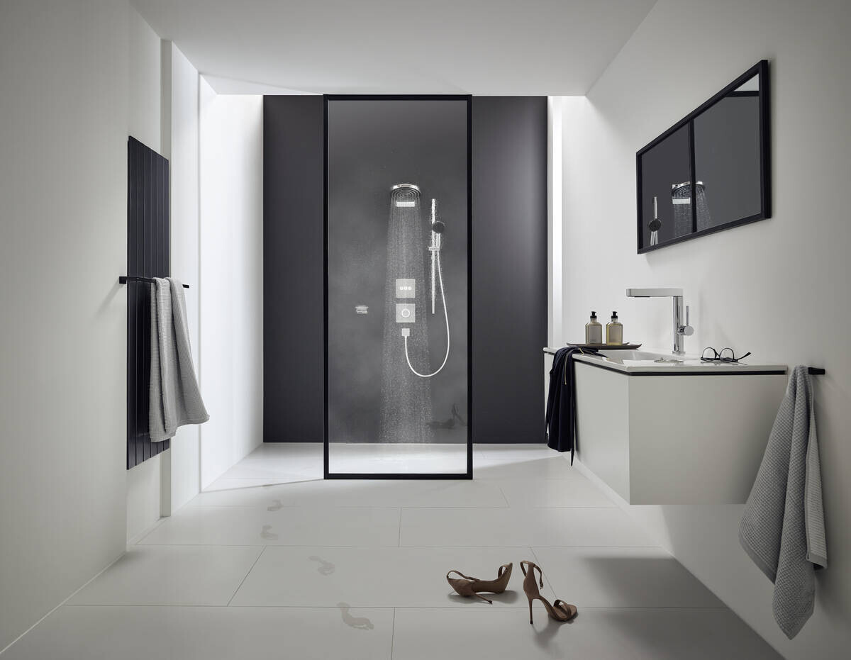 Douche de tête Hansgrohe Pulsify S 260 2 jets avec raccord mural — vue 2