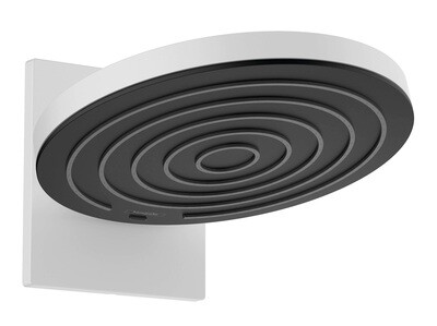 Douche de tête Hansgrohe Pulsify S 260 2 jets avec raccord mural en blanc mat