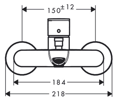 Mitigeur de bain / douche Hansgrohe Rebris S - vue 3