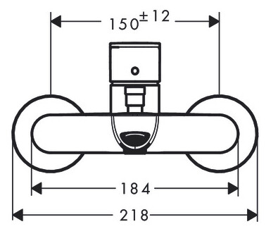 Mitigeur de bain / douche Hansgrohe Rebris S — vue 3