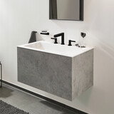Finoris Mélangeur de lavabo 3 trous 110, bonde clic-clac