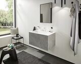 Finoris Mélangeur de lavabo 3 trous 110, bonde clic-clac