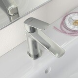 Logis Q Mitigeur de lavabo 110 Fine avec tirette et vidage