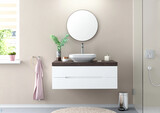 Logis Q Mitigeur de lavabo 240 Fine avec tirette et vidage