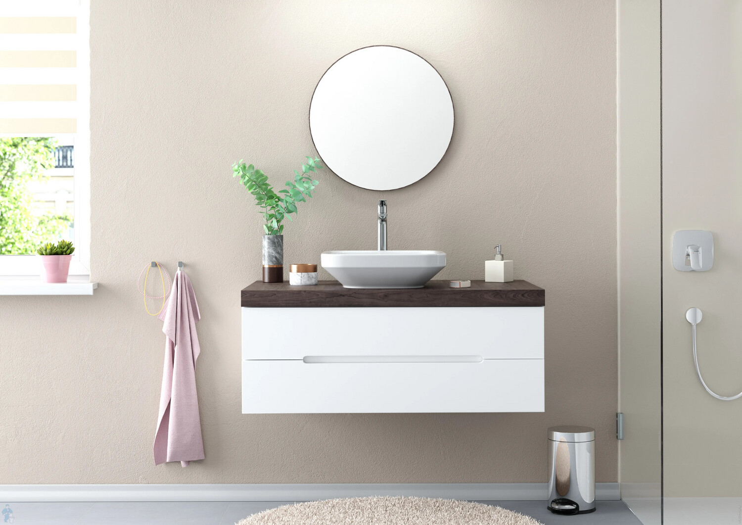 Mitigeur de lavabo Hansgrohe Logis Fine 240 avec tirette et vidage — vue 3