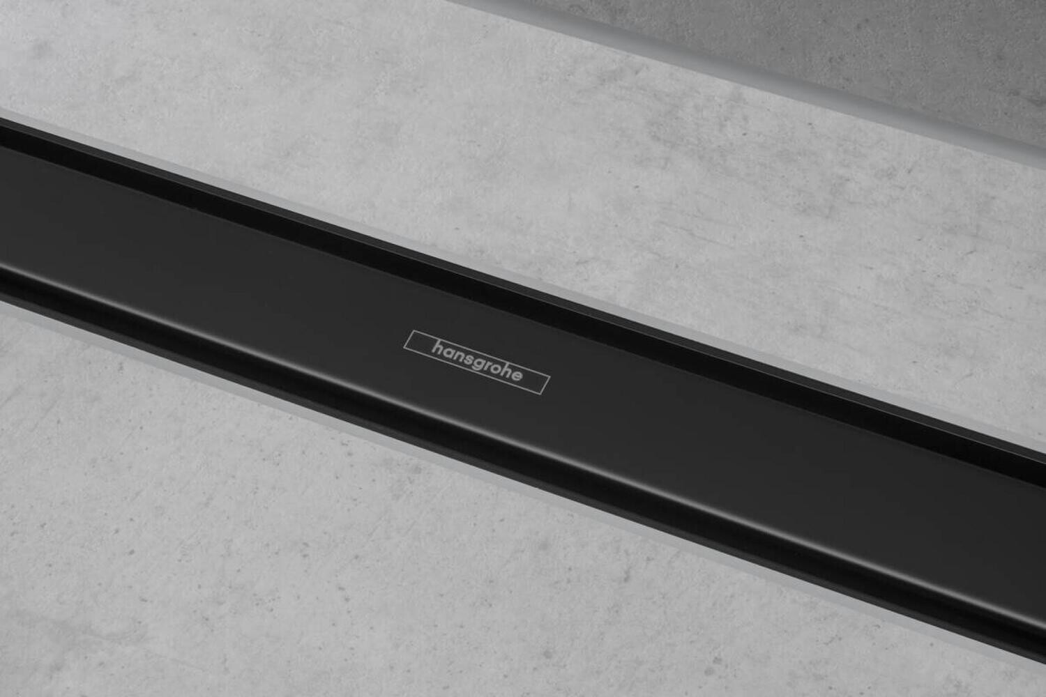 Set de finition Hansgrohe RainDrain Match 700 mm avec cadre réglable en noir