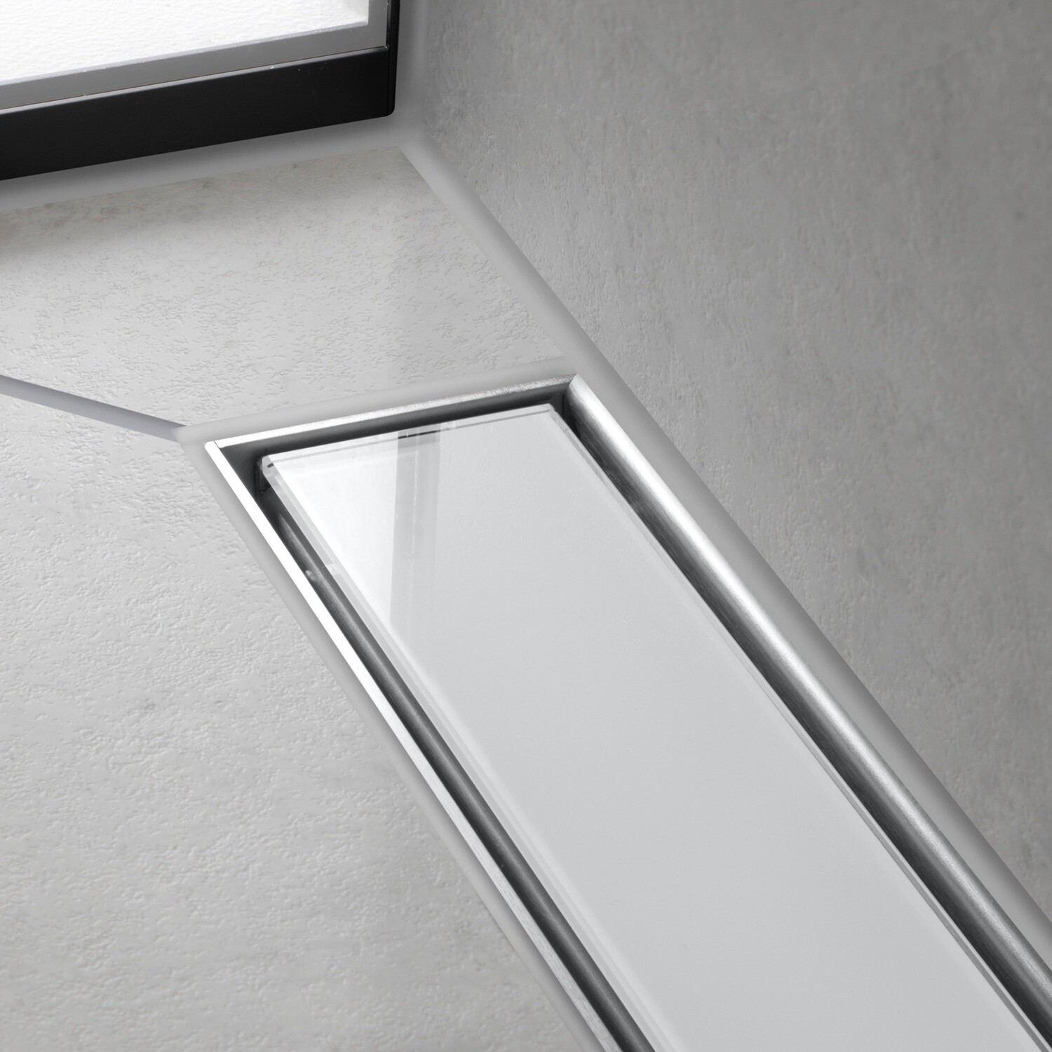 Set de finition Hansgrohe RainDrain Match 700 mm avec cadre réglable en blanc — vue 2