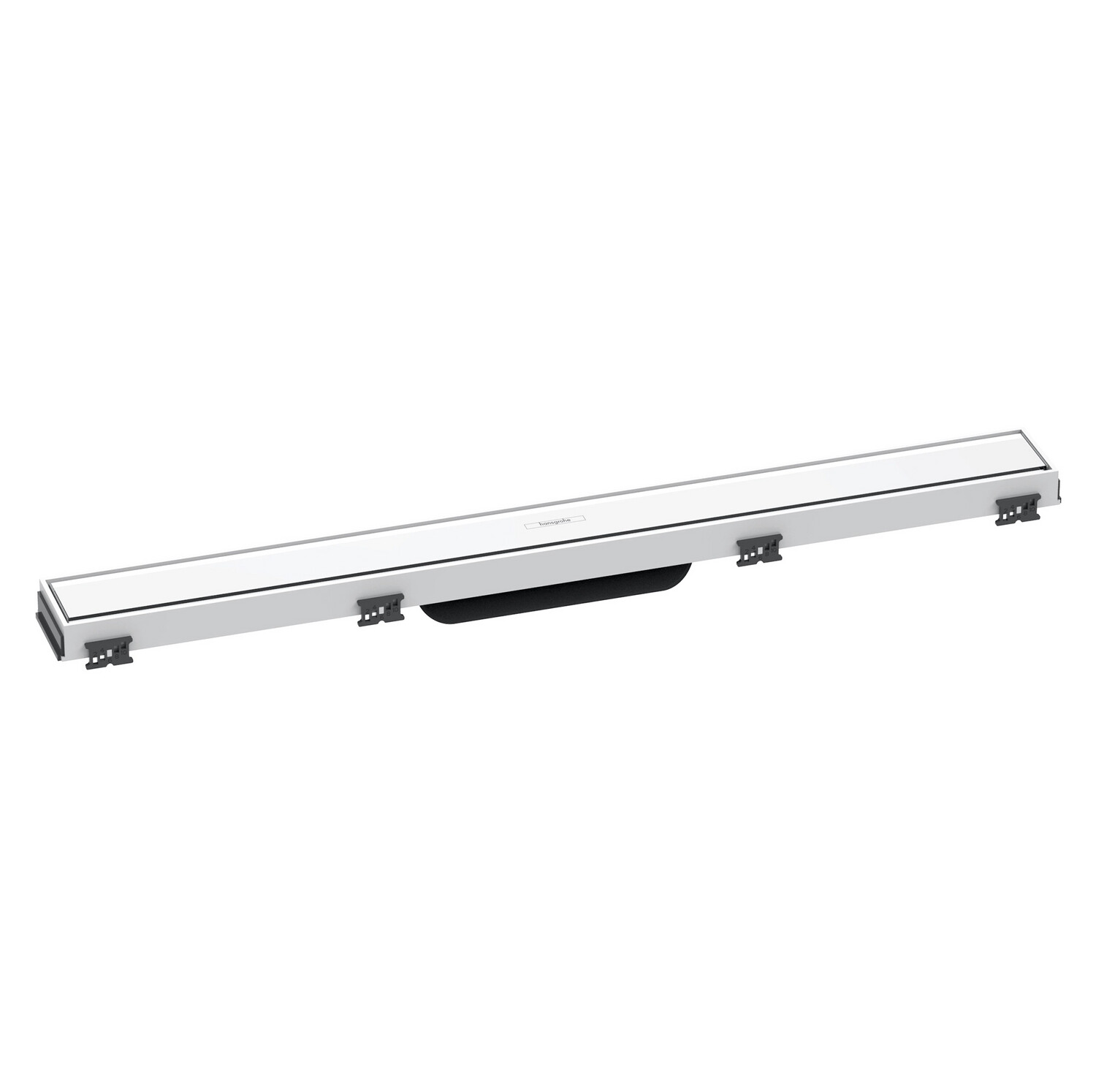 Set de finition Hansgrohe RainDrain Match 700 mm avec cadre réglable en blanc — vue 3