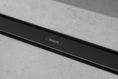 Set de finition Hansgrohe RainDrain Match 700 mm avec cadre réglable en noir mat