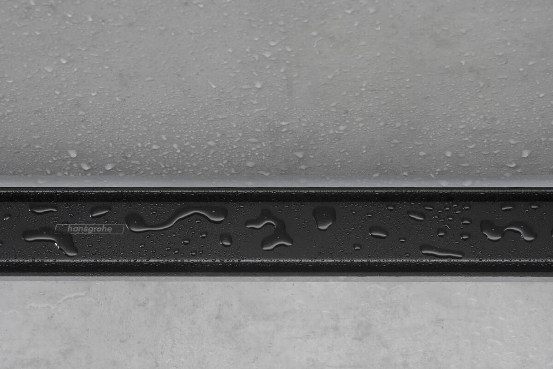 Set de finition Hansgrohe RainDrain Match 700 mm avec cadre réglable en noir - vue 2