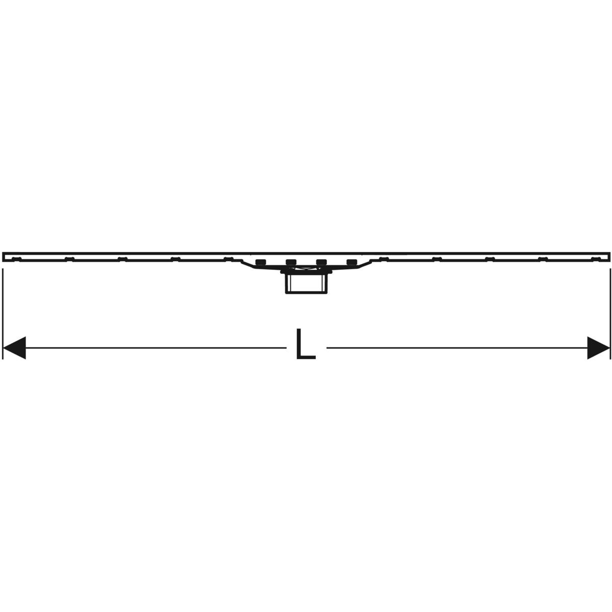 Set de finition Geberit CleanLine60 - Métal brossé - Longueur 30 - 130 cm - vue 9