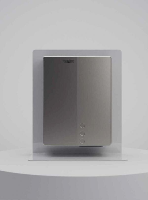 Sèche-mains avec capteur électronique Nofer Bigflow Evo en chromé satiné