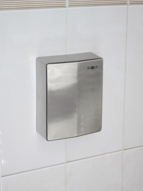Sèche-mains avec capteur électronique Nofer Bigflow Evo en chromé satiné — vue 3