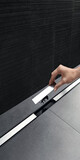 Set de finition Geberit CleanLine60 - Métal brossé - Longueur 30 - 130 cm