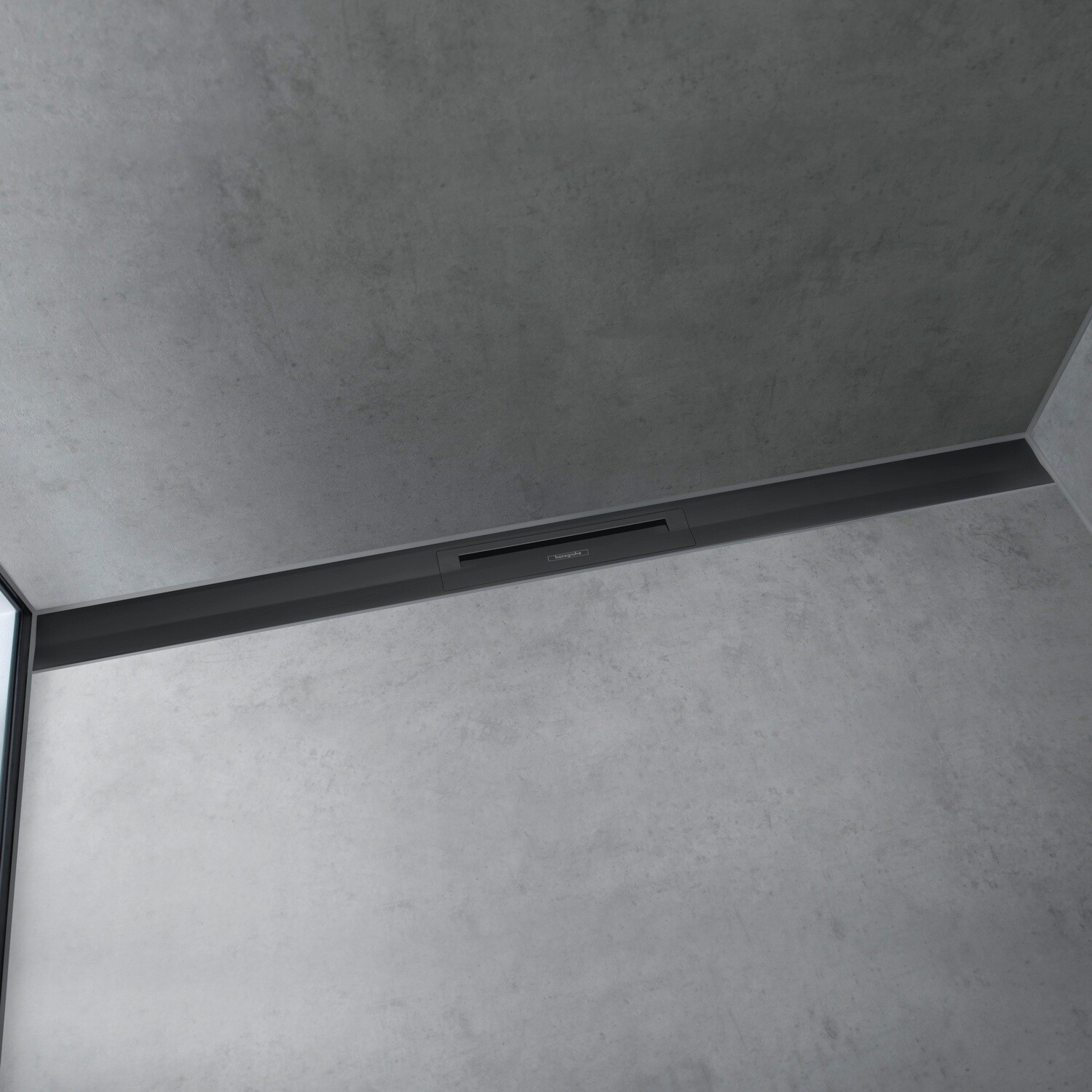Set de finition Hansgrohe RainDrain Flex 700 mm découpable en noir mat