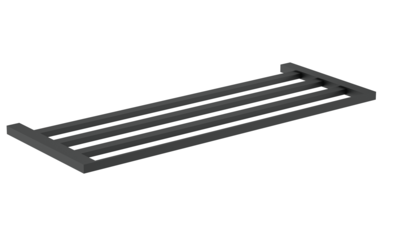 Plateau porte-serviettes Nofer Corinto en noir mat