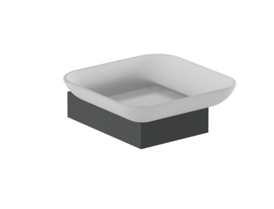 Porte-savon Nofer Corinto en noir mat