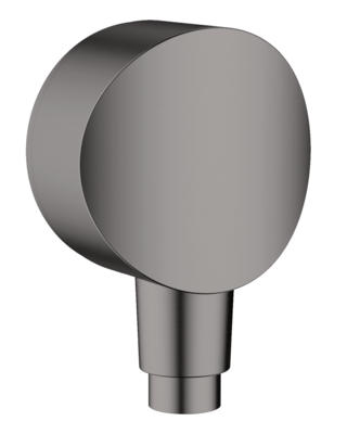Coude de raccordement Hansgrohe FixFit S en noir chromé brossé