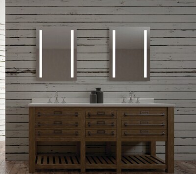 LED Bathroom Mirror SBA Stella Series (80 to 100 cm) x 60 cm with Sandblasting