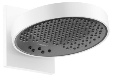 Douche de tête Hansgrohe Rainfinity 250 3 jets avec raccord mural en blanc mat