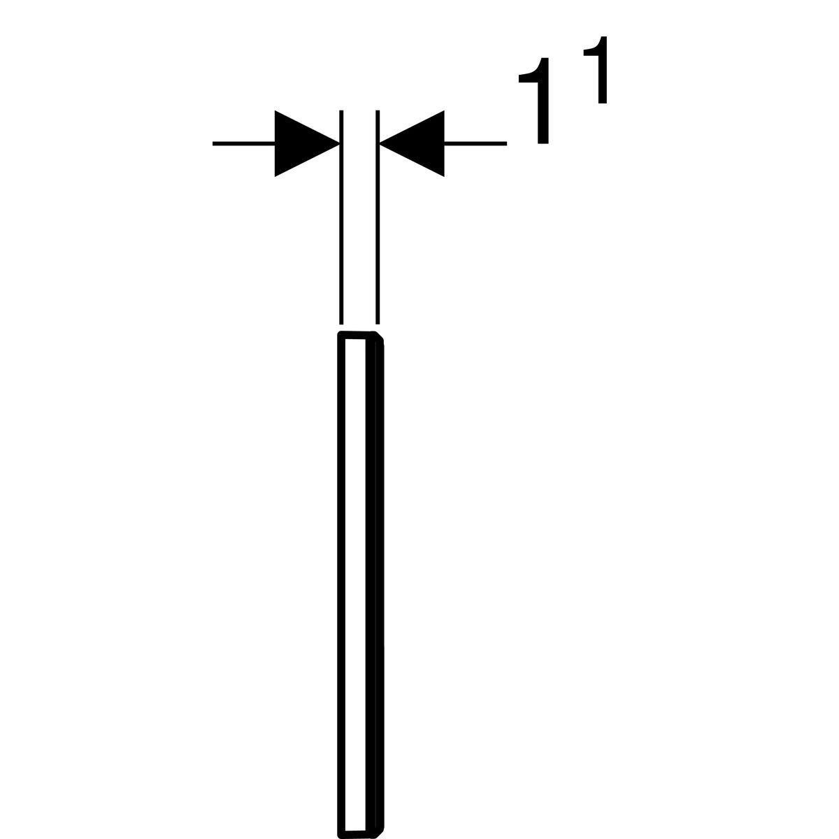 Plaque de fermeture Geberit pour réservoir Sigma — vue 3