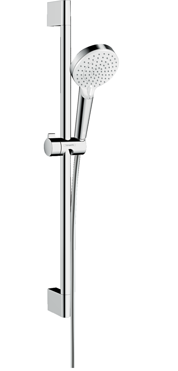 Barre de douche Hansgrohe avec douchette à main Crometta EcoSmart et flexible Isiflex