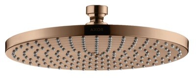 Douche de tête AXOR Starck 240 1 jet en or rouge poli