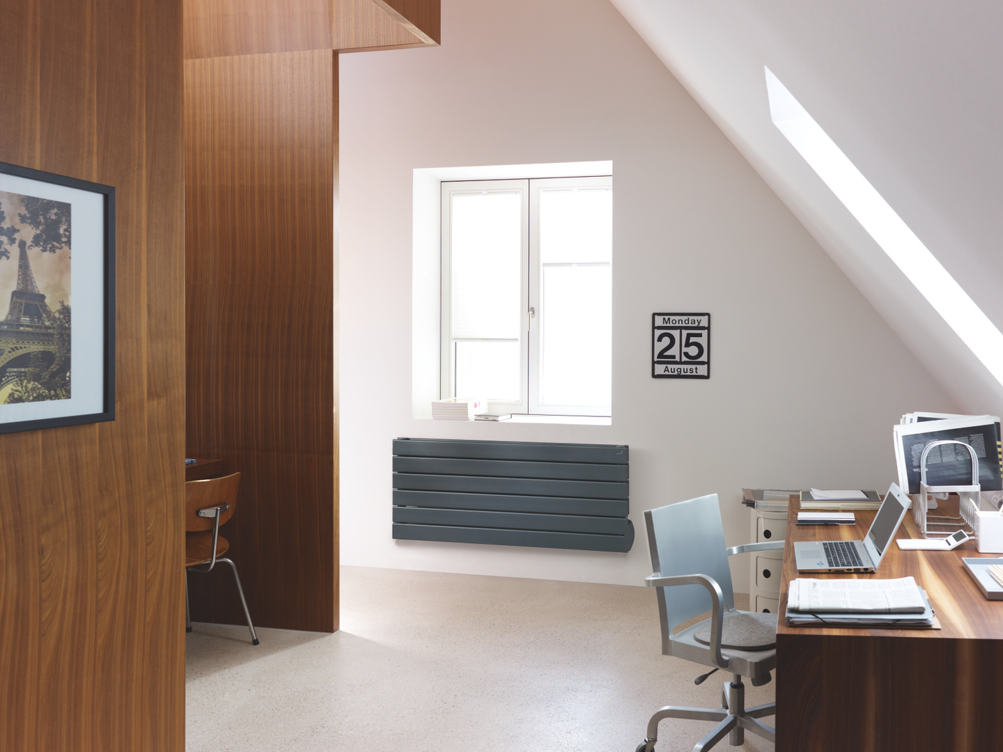 Radiateur Zehnder (Acova) Roda - Noir mat - vue 2