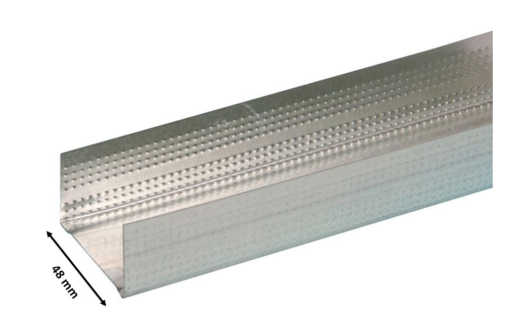 Rail Knauf 48 mm - longueur 3 m - vue 2