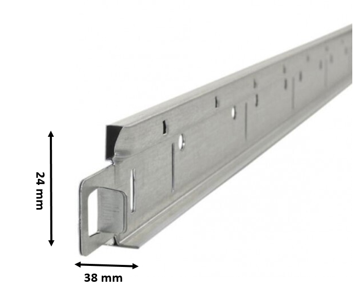 Porteur Knauf Easy blanc 24/38 mm - longueur 3.7 m - vue 2