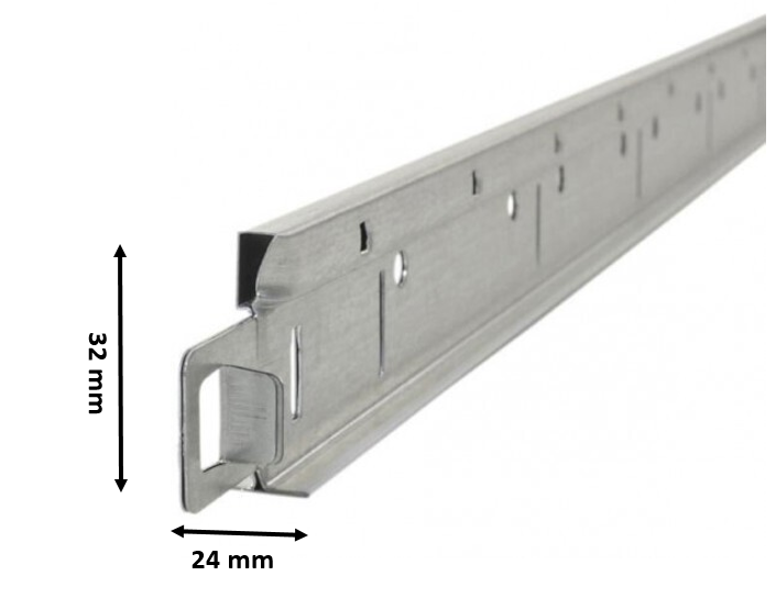Entretoise Knauf Easy blanc 24/32 mm - longueur 60 cm - vue 2