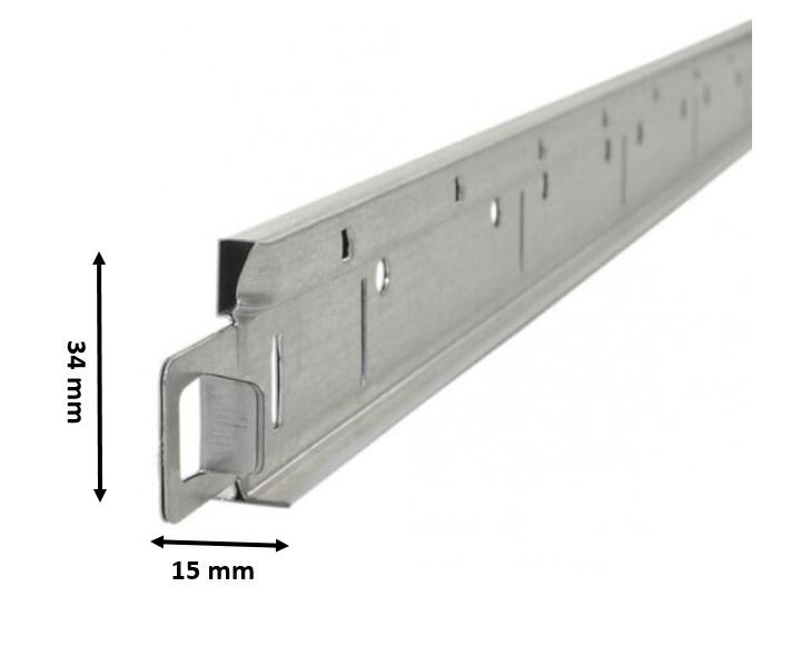 Entretoise Knauf Easy blanc 15/34 mm - longueur 60 cm - vue 2