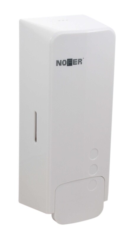 Distributeur de savon liquide manuel Nofer Classic Evo en blanc