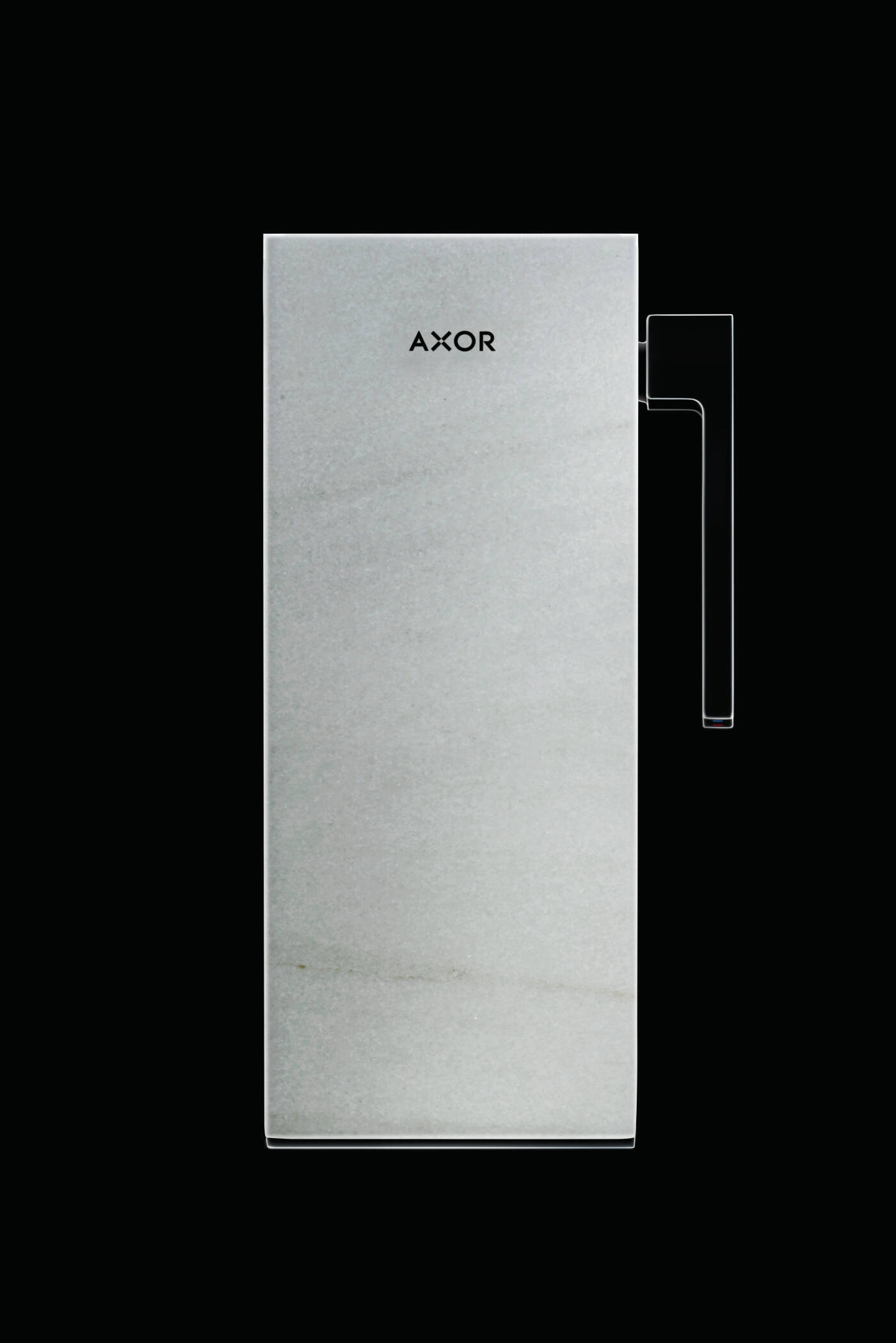 Plaque de finition 200 AXOR MyEdition en marbre blanc - vue 2
