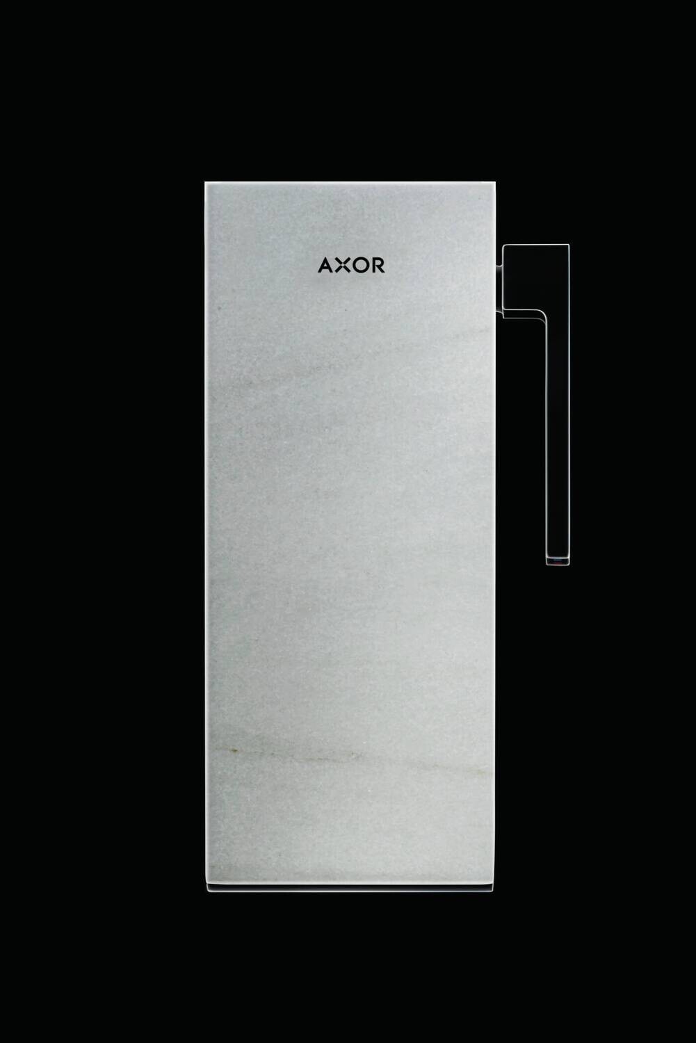 Plaque de finition 200 AXOR MyEdition en marbre blanc
